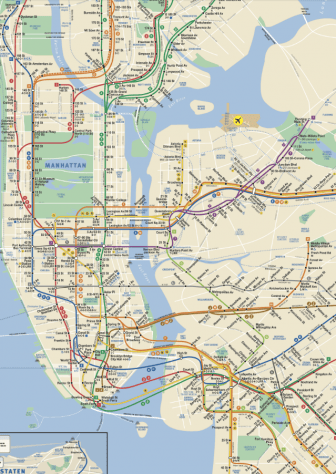 NYC SUBWAY MAP